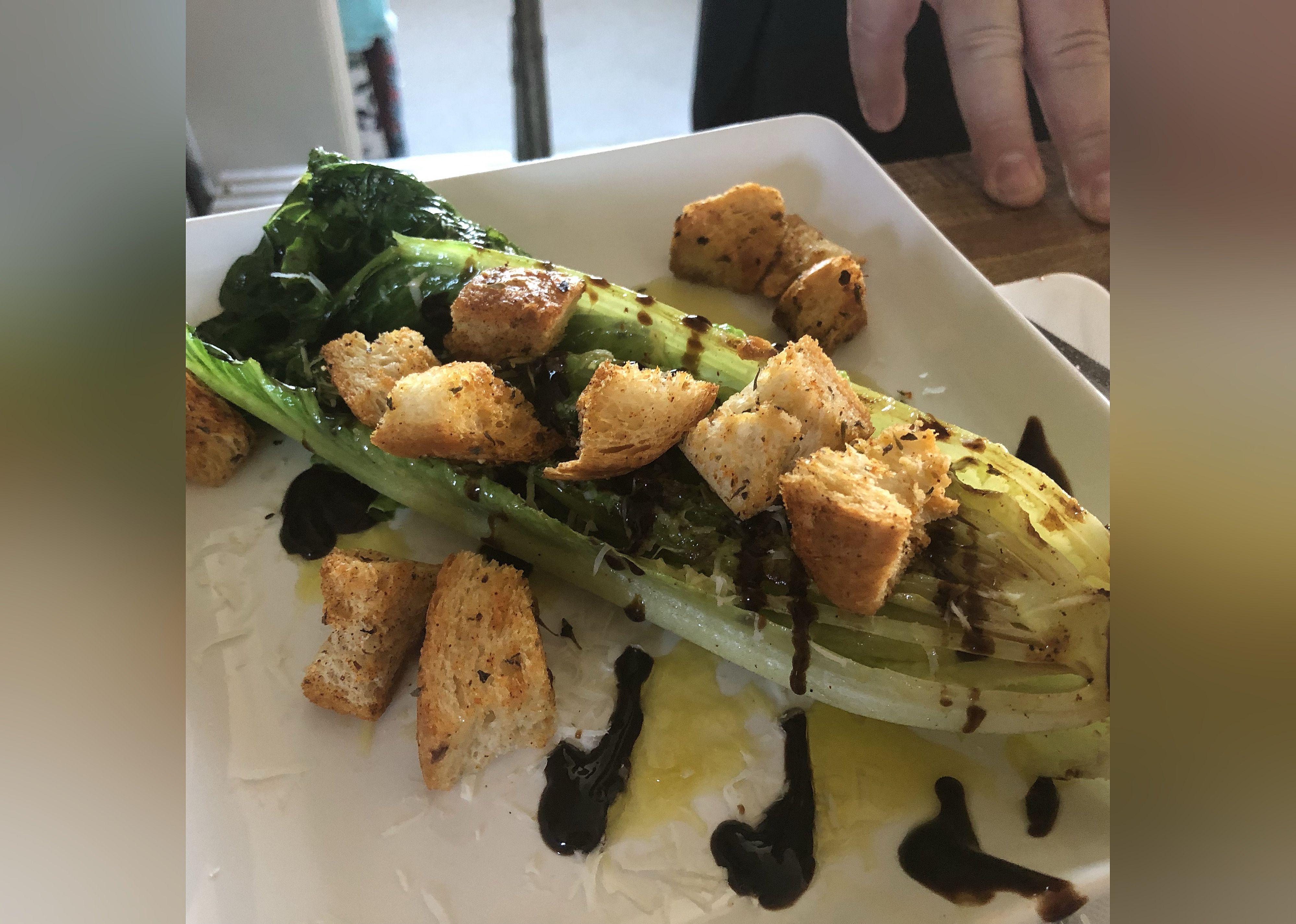 Grilled Hearts of Romaine