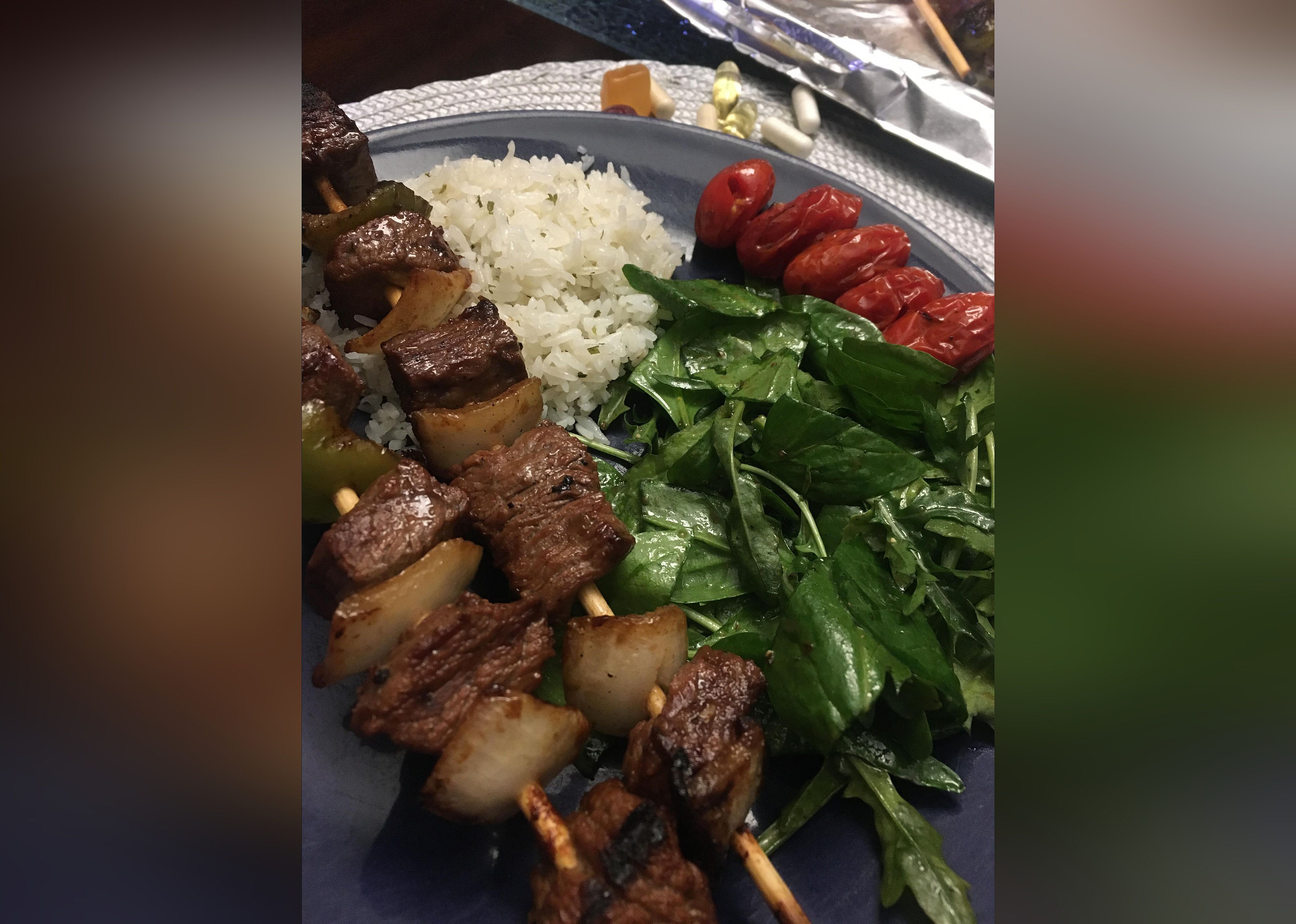 Mom's Beef Shish Kabobs