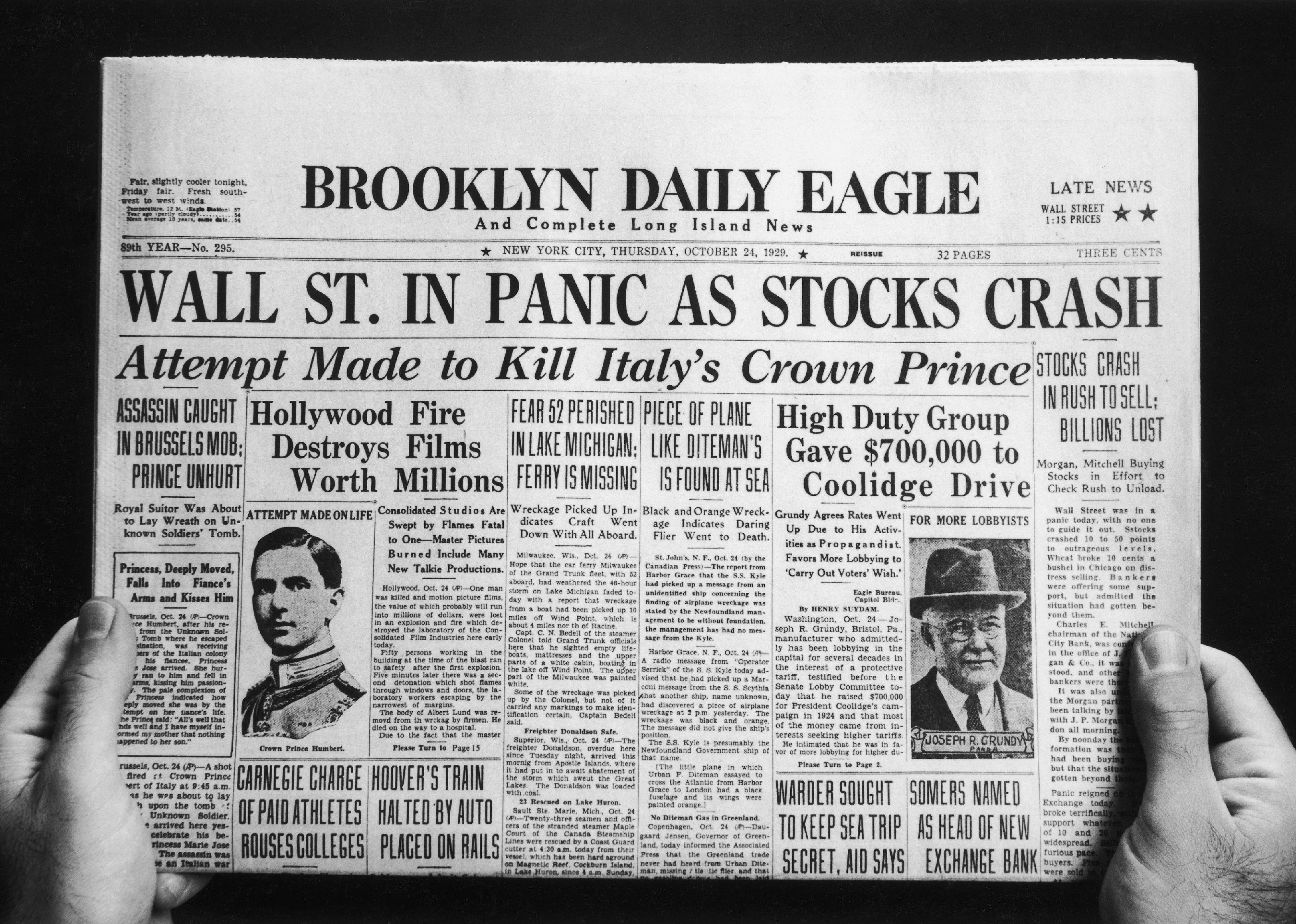1929: Wall Street crash