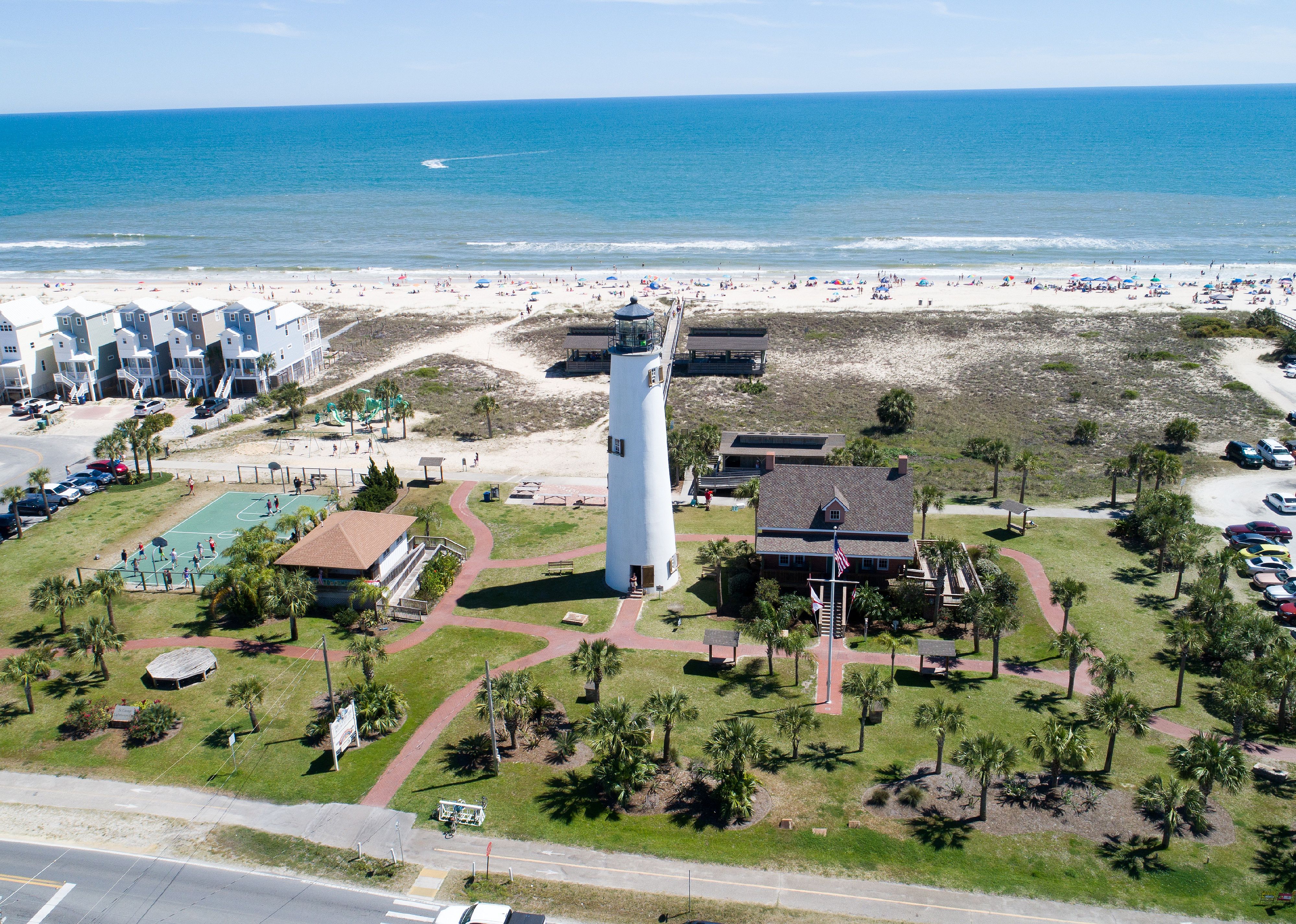 Aerial photo of St. George Island.