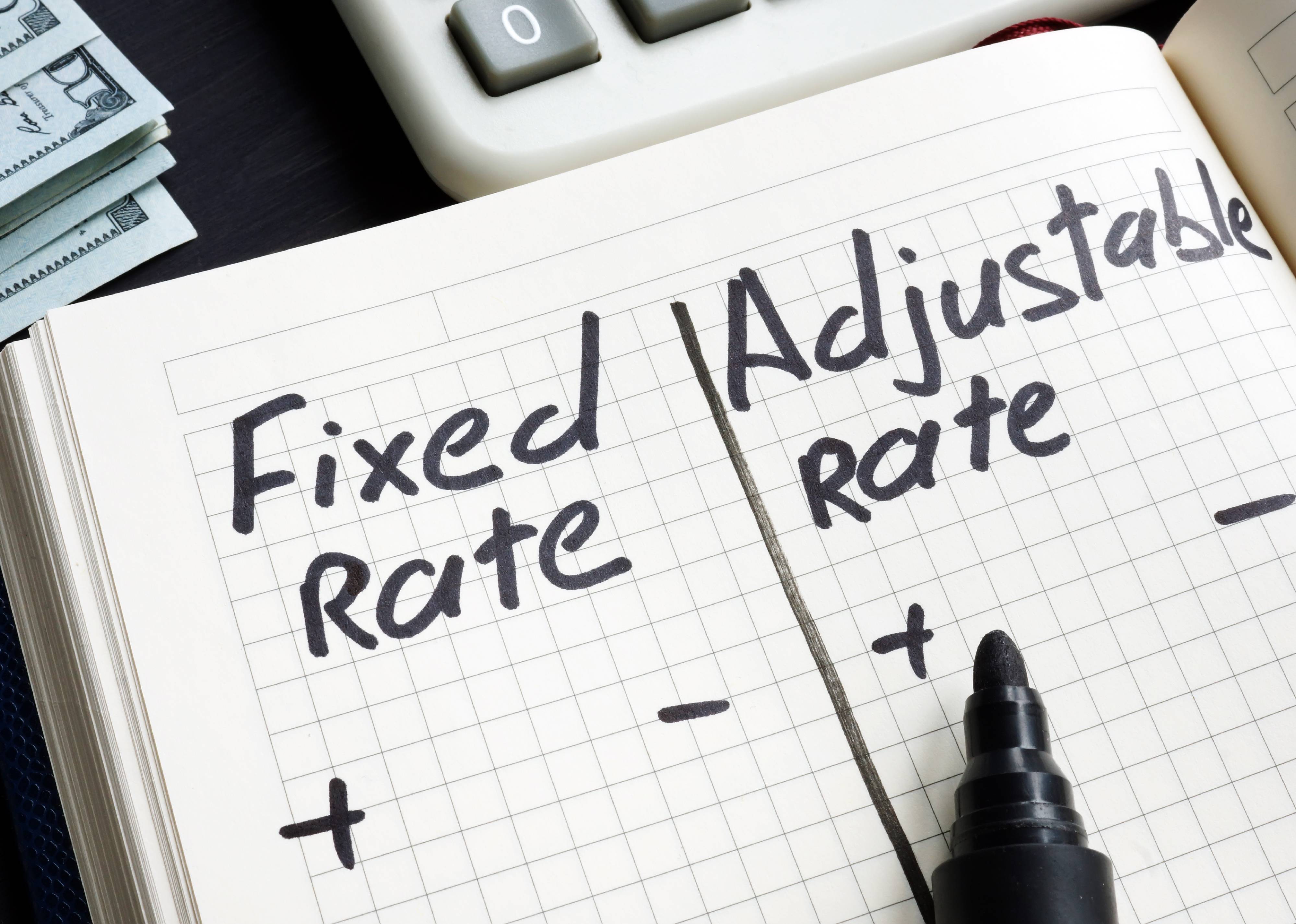 Differences between adjustable-rate mortgages and fixed-rate mortgages