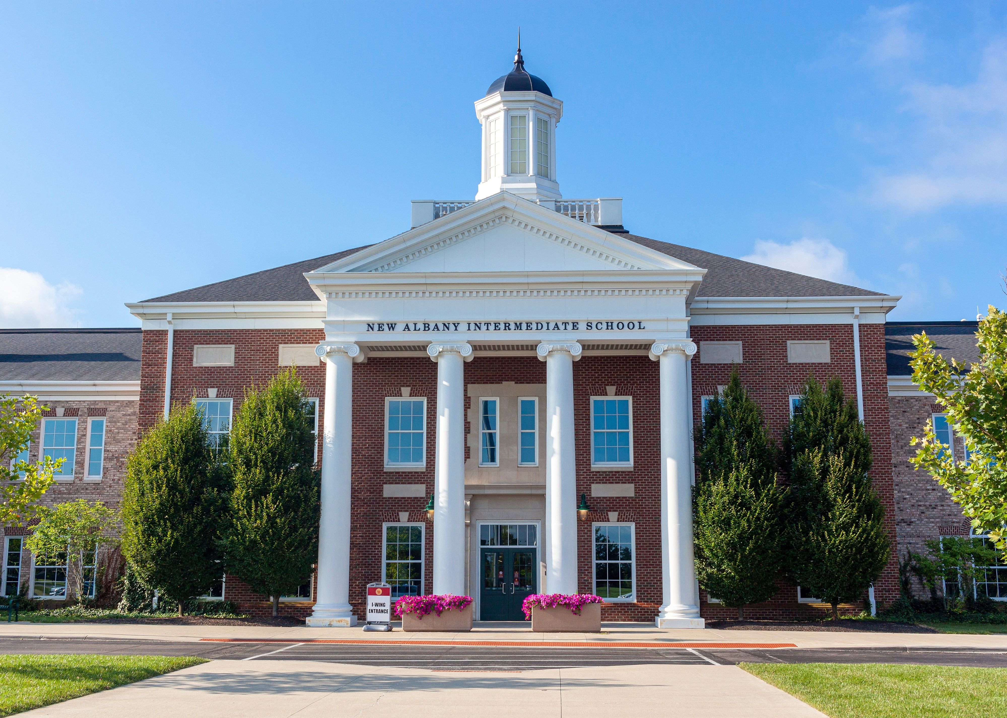 Close up image of the Intermediate School building.