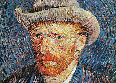 ‘Self-Portrait with Grey Felt Hat’ by Vincent van Gogh.