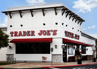 Exterior of a Trader Joe's store in Corona, CA