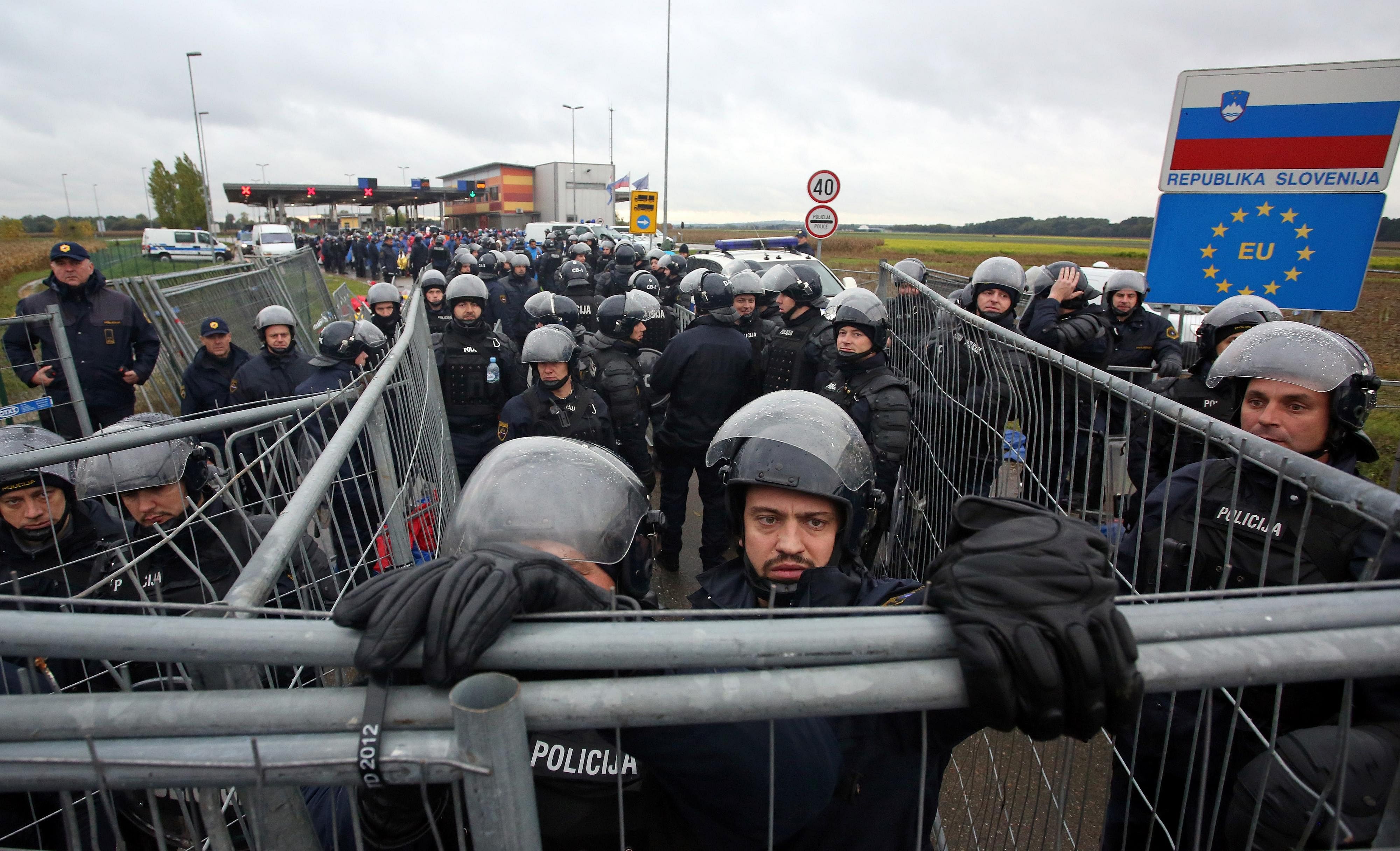 Croatia-Slovenia border fence