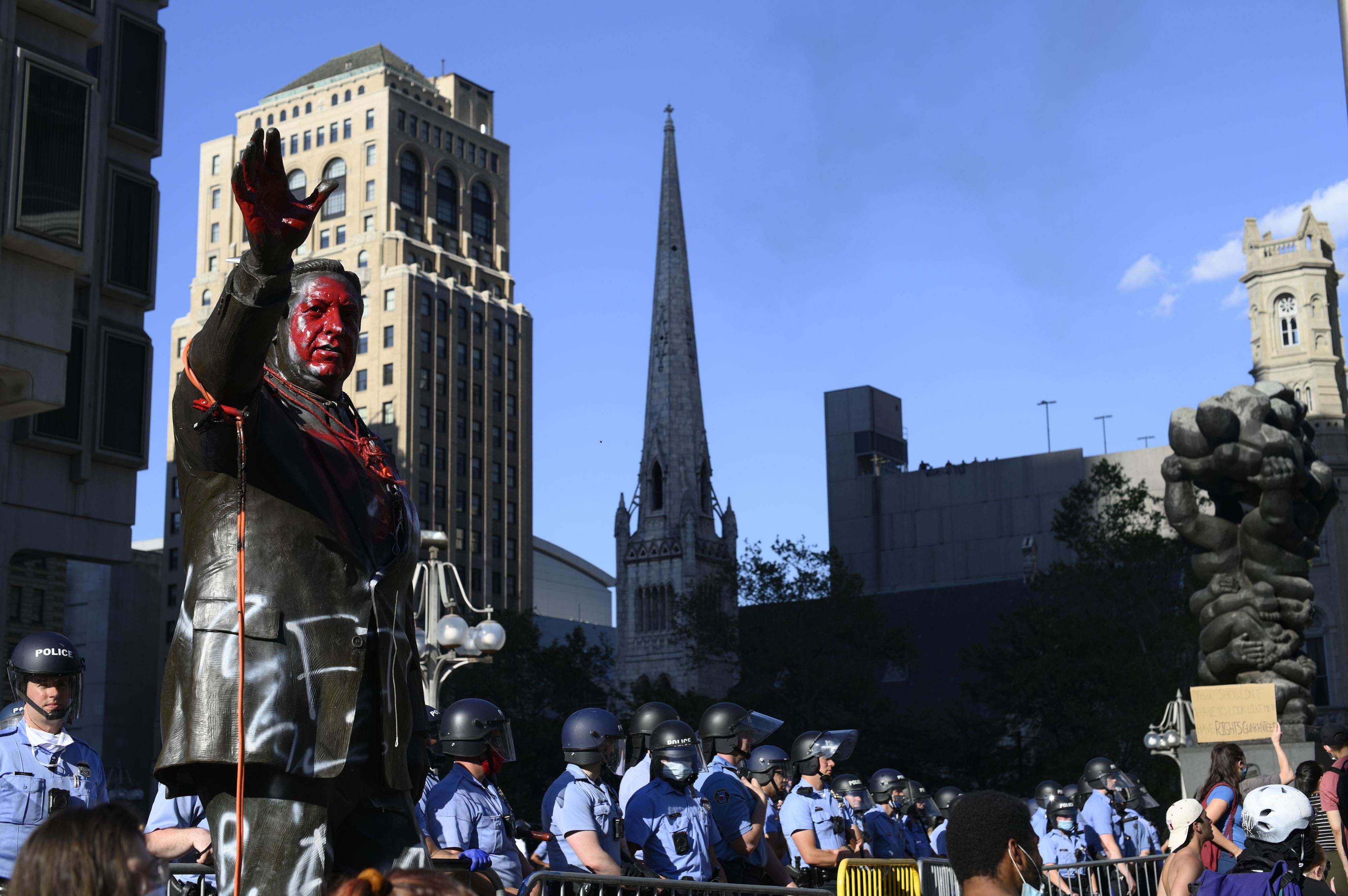 June 3: Philadelphia removes statue of former mayor tied to police abuses