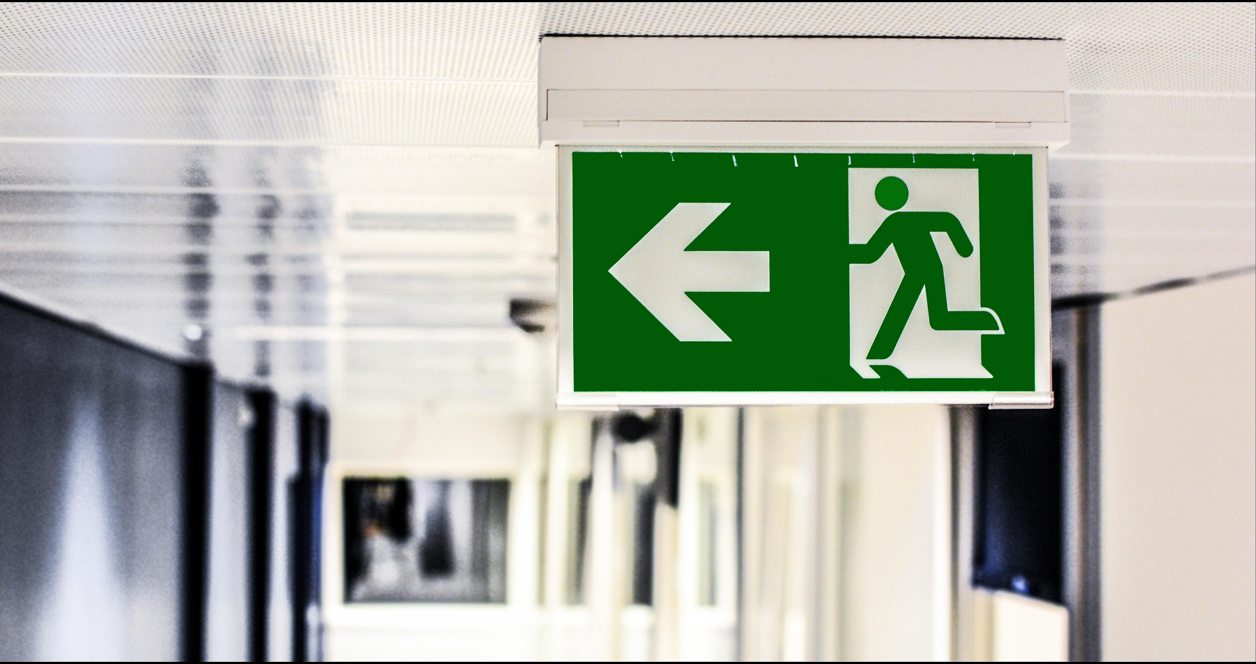 1. As soon as the shaking stops, leave the building