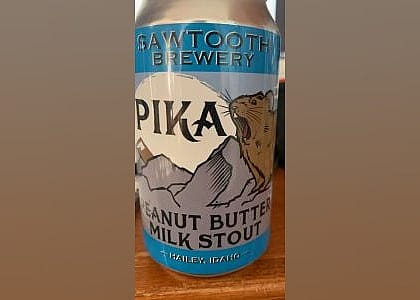#15. Pika Peanut Butter Milk Stout