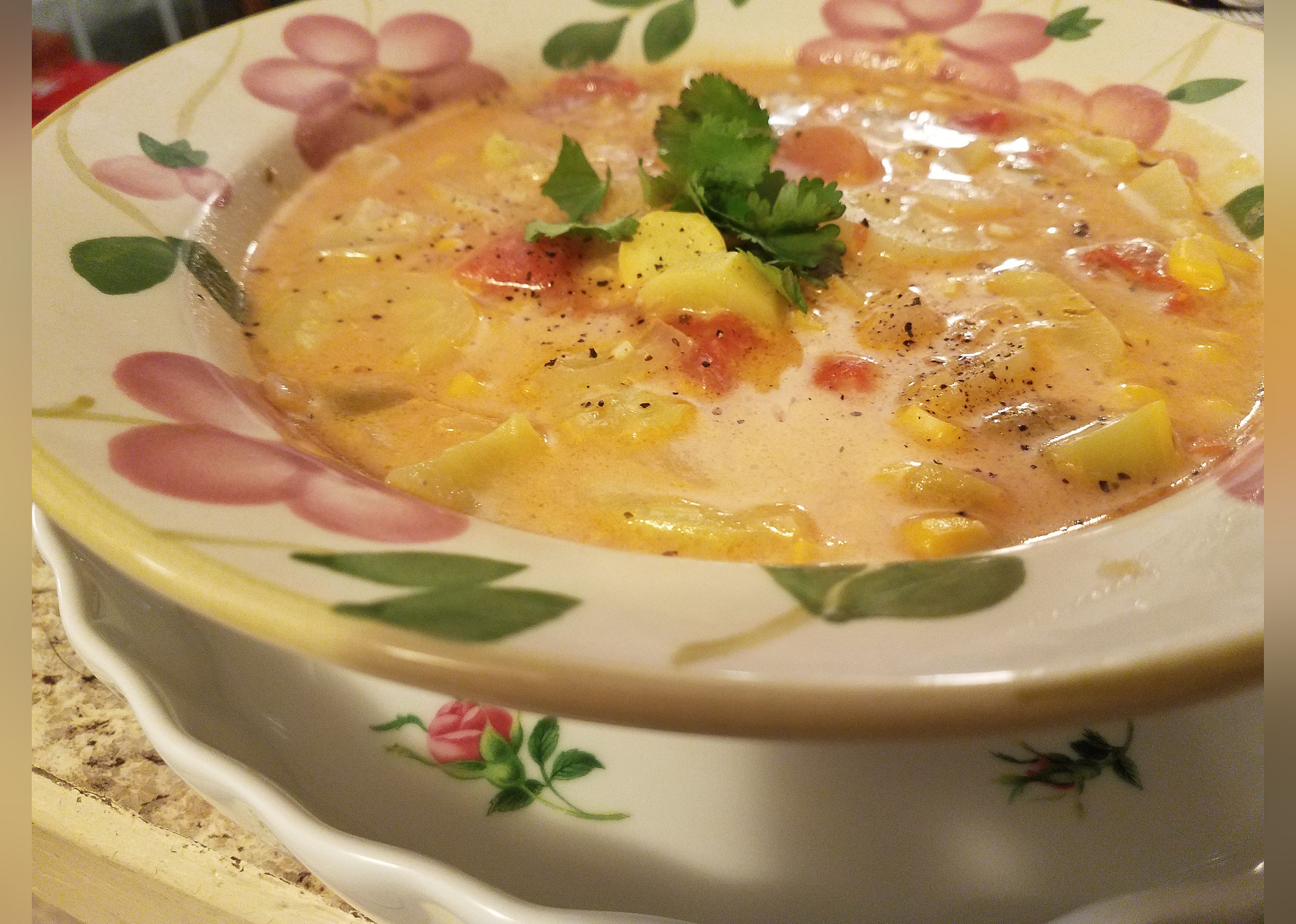 Mexican Zucchini Cheese Soup