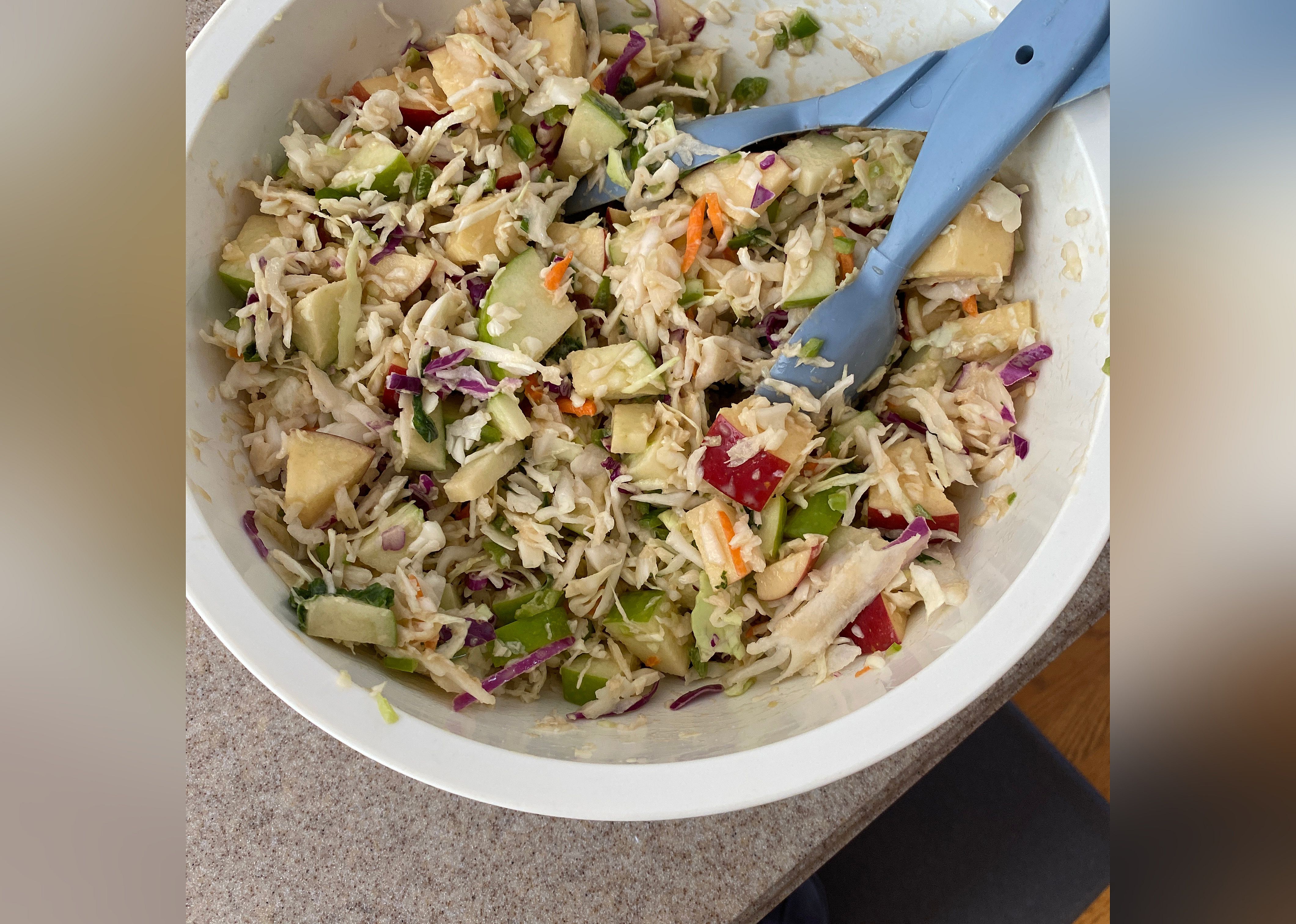 Easy Apple Coleslaw