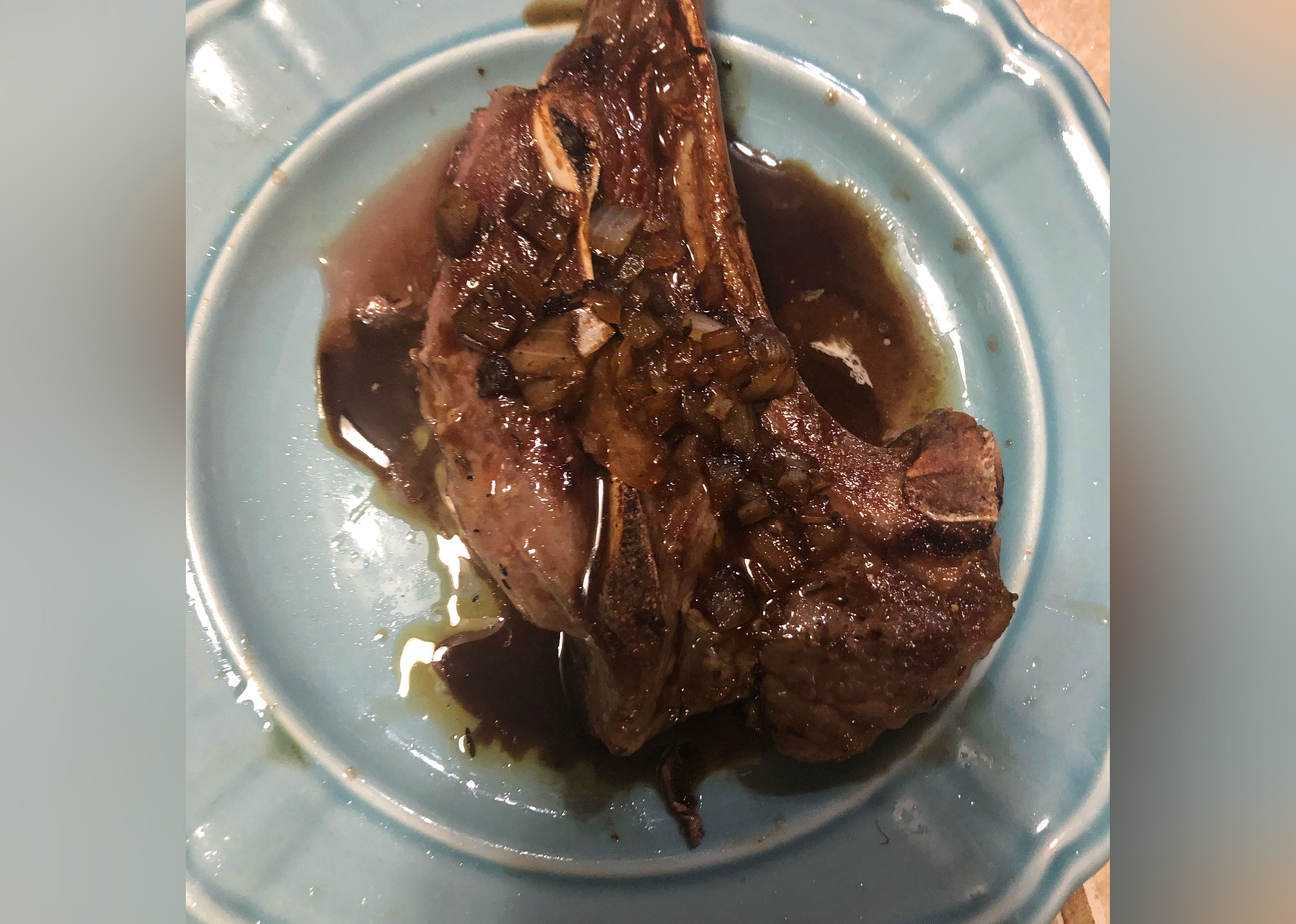 Lamb Chops with Balsamic Reduction