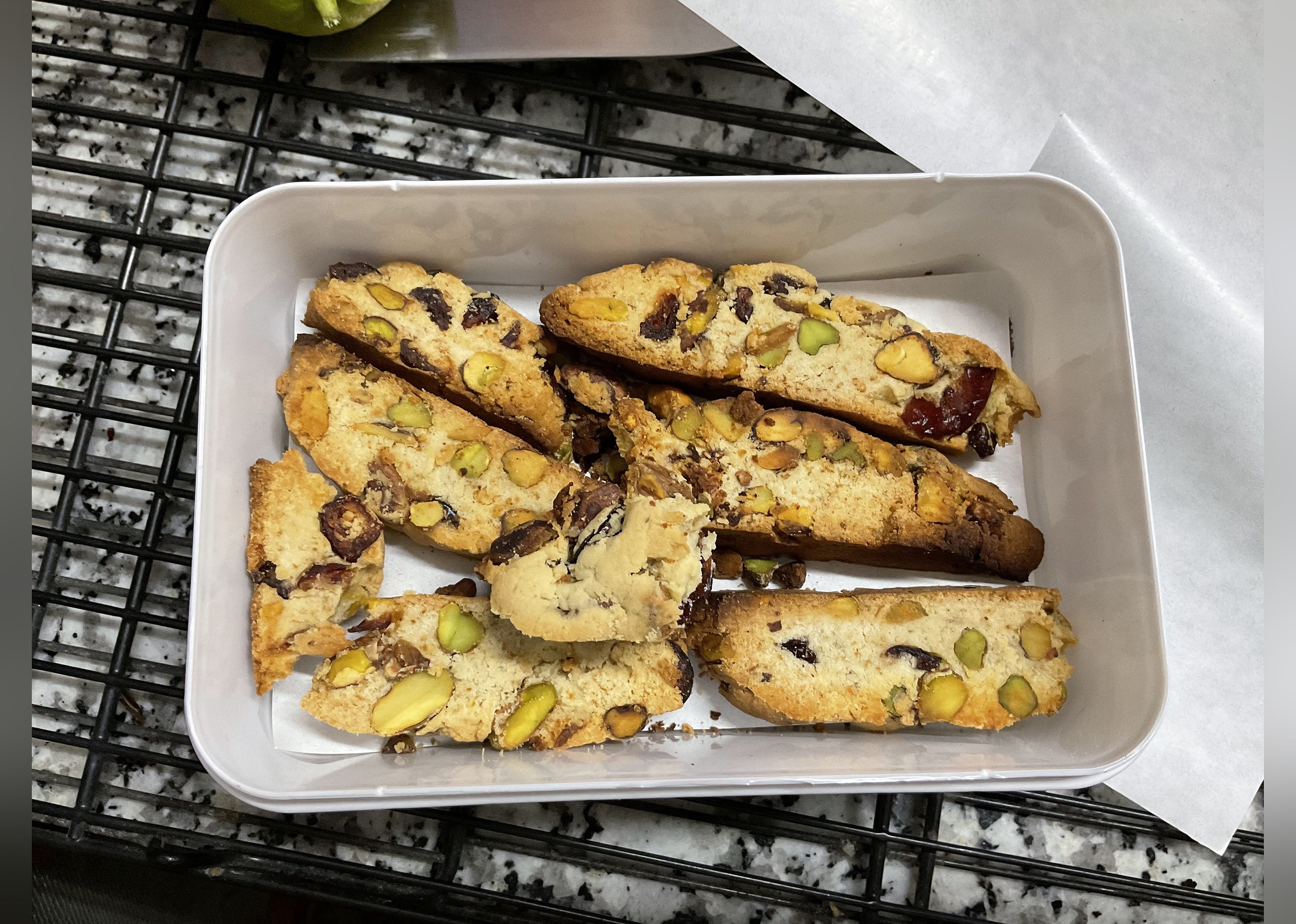 Cranberry Pistachio Biscotti