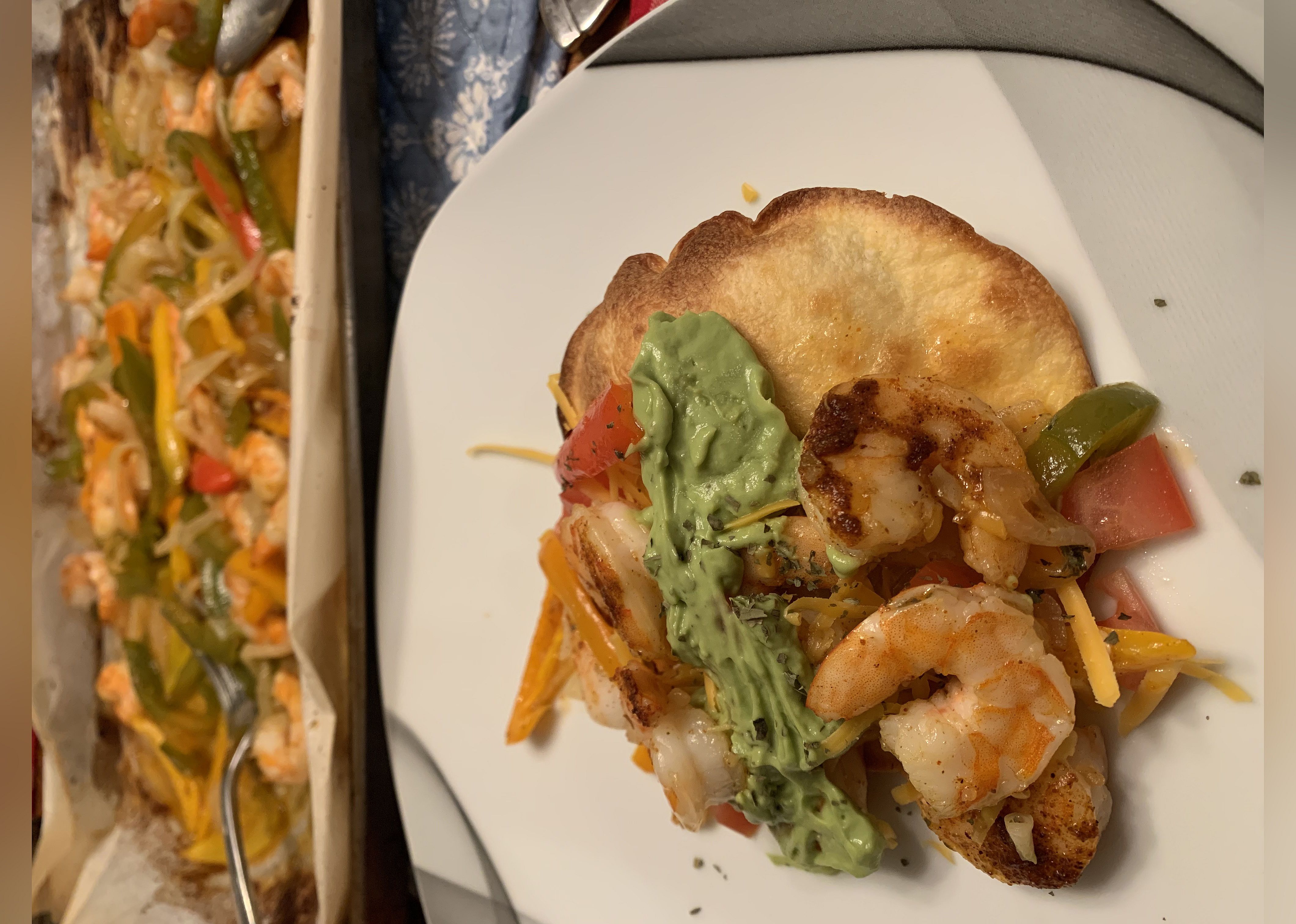 Sheet Pan Shrimp Fajitas