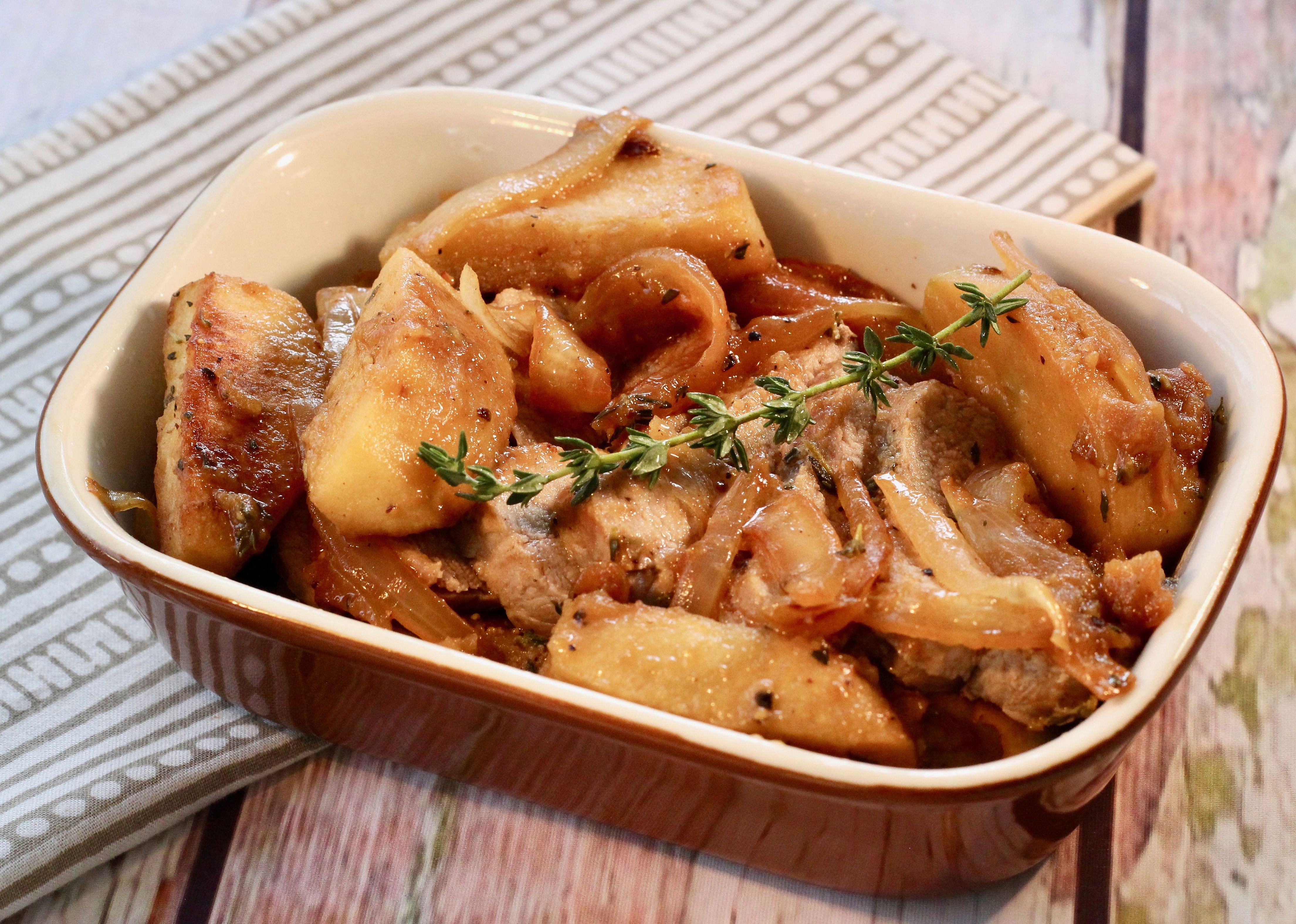 Pork Tenderloin with Apples and Onions
