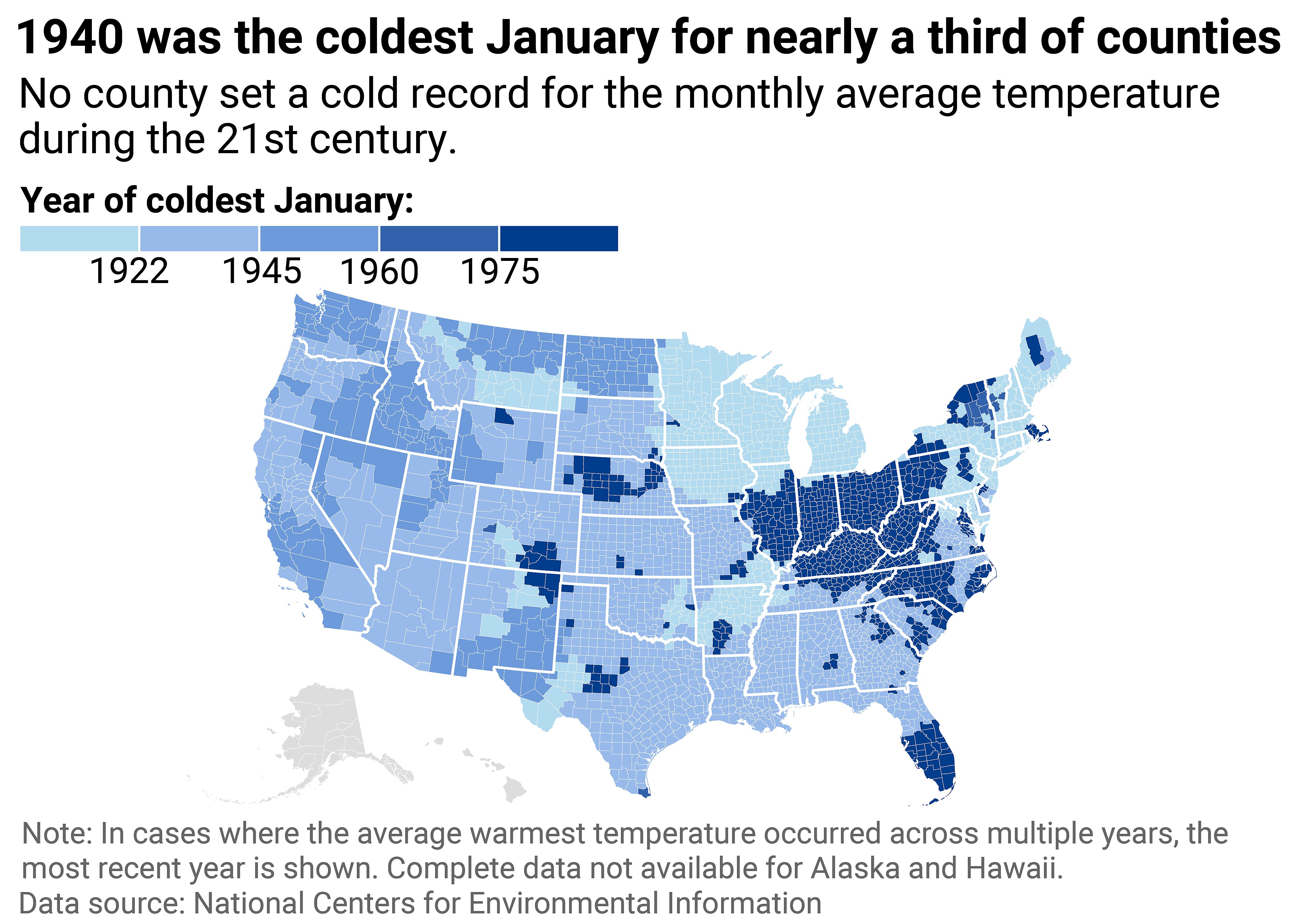 Coldest Januaries