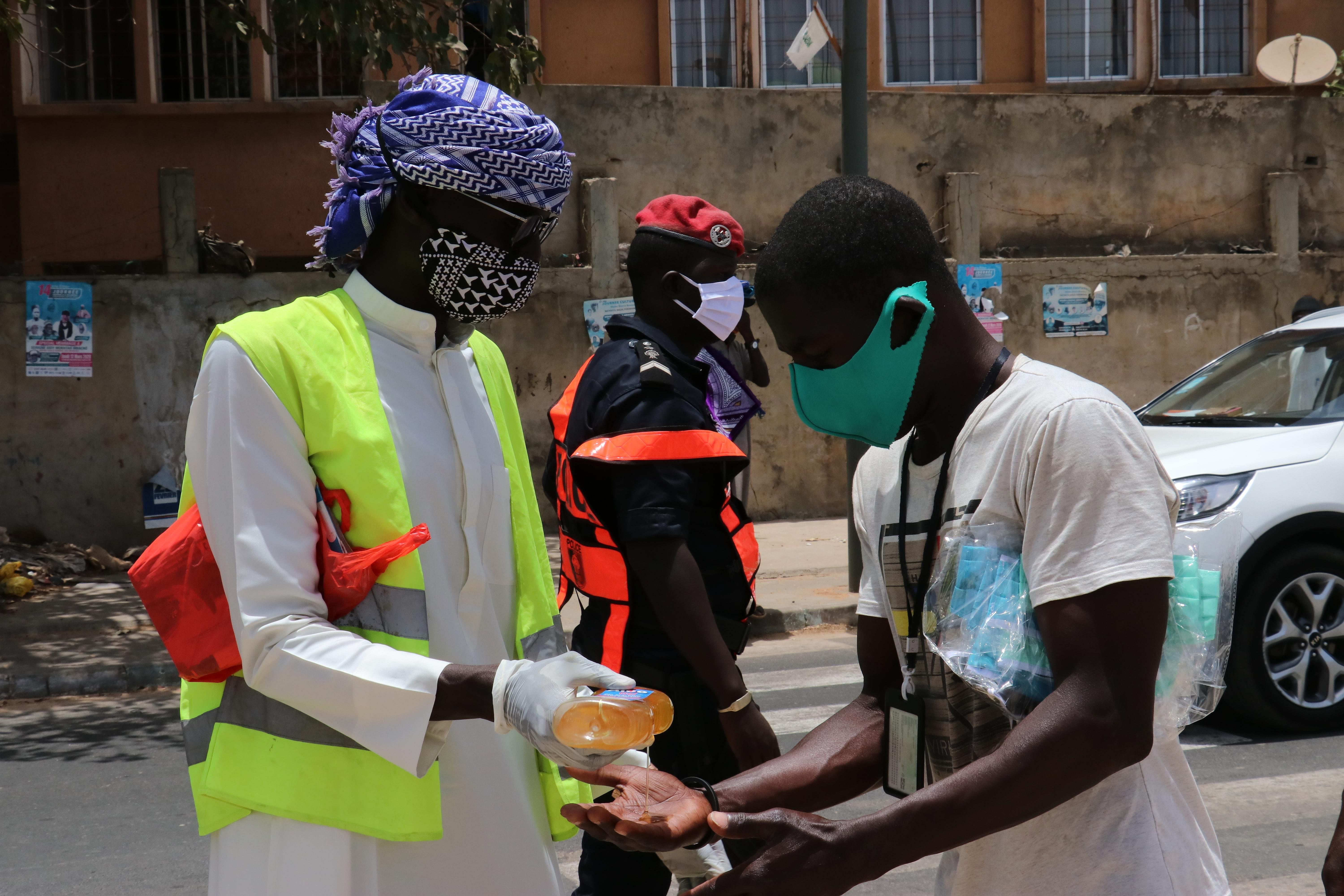 Preparing for prayer in Senegal