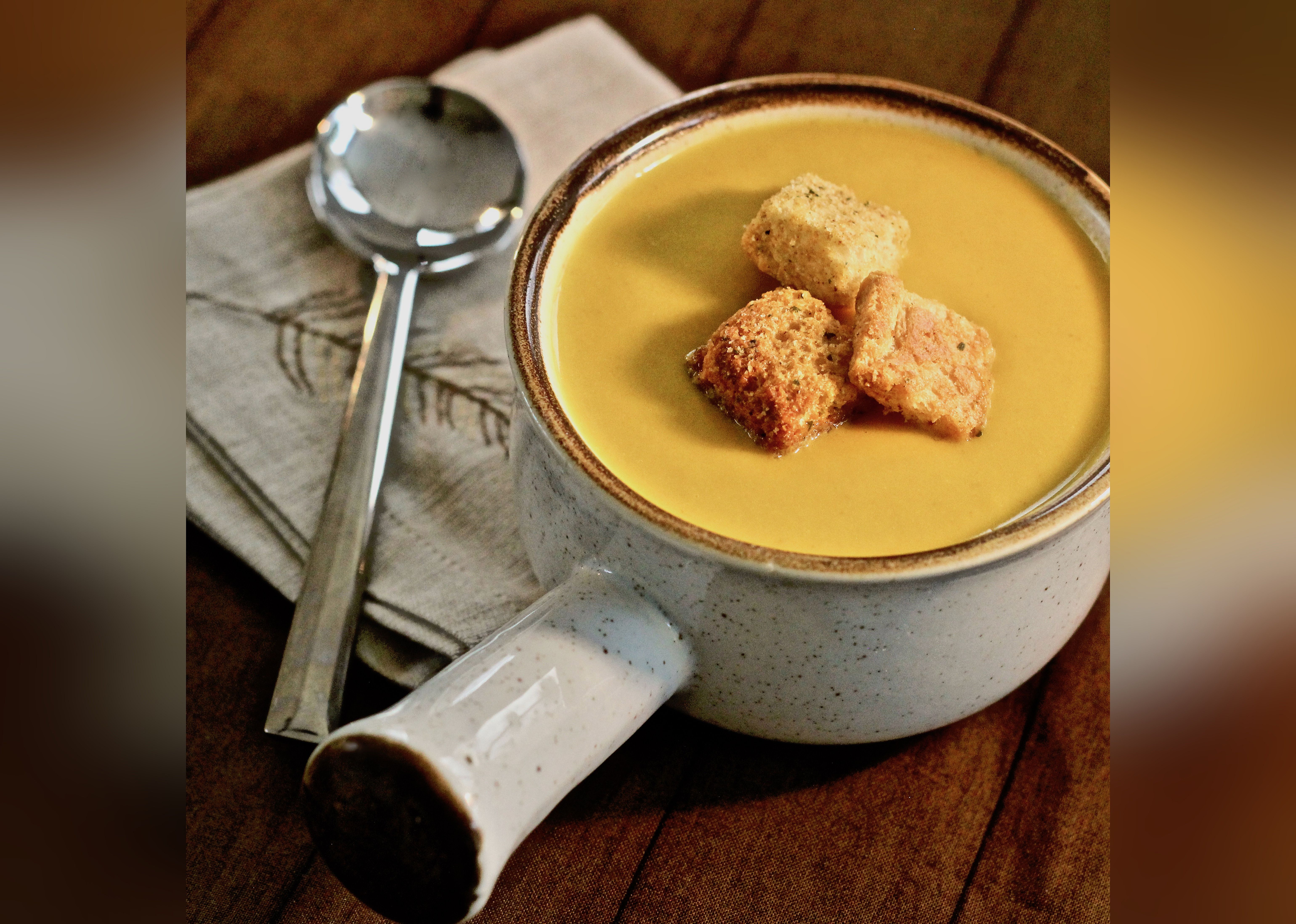 Curried Butternut Squash and Pear Soup