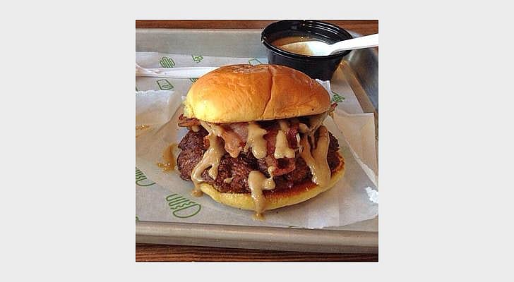 Peanut Butter and Bacon Shackburger