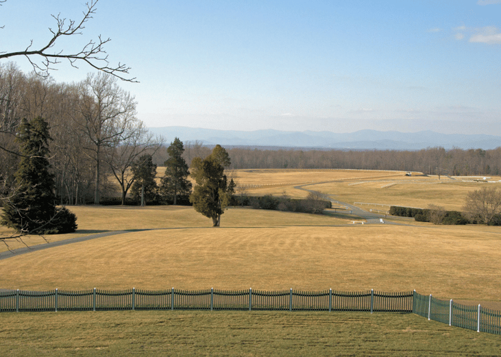 Fields of dry grass
