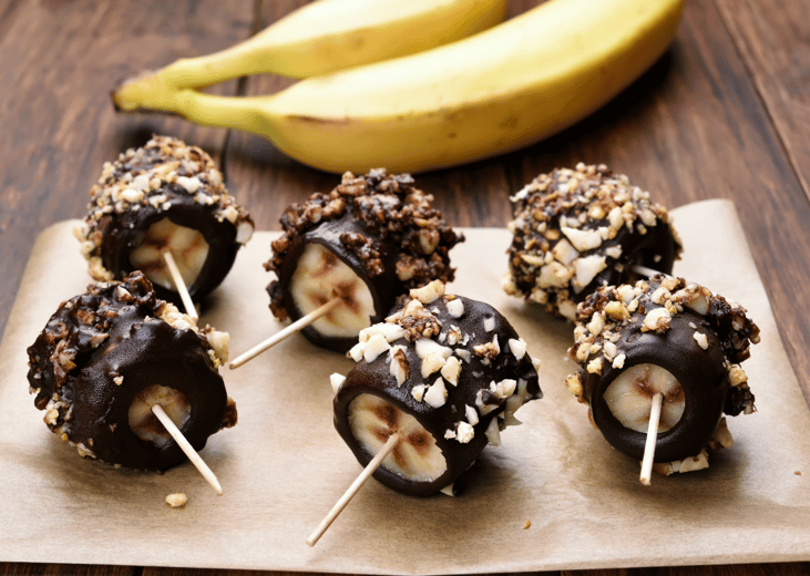 Newport Beach, CA: Frozen bananas