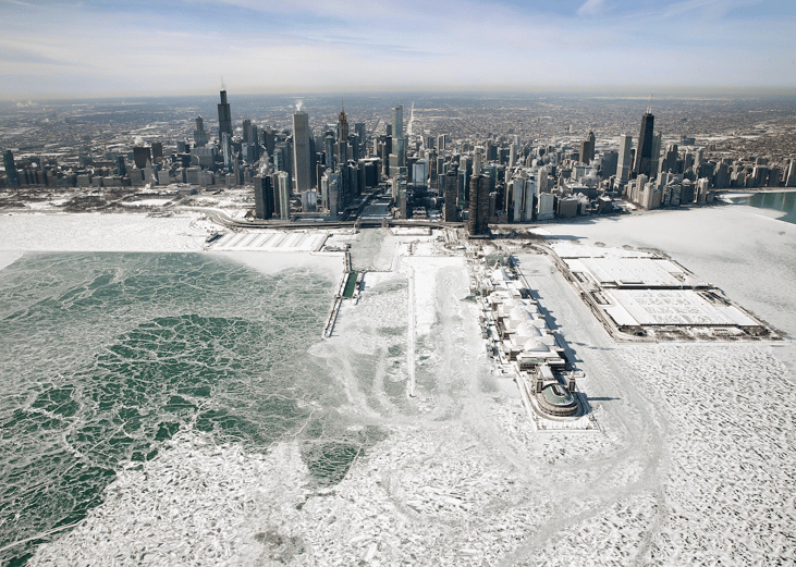 January 2019: Chicago grows colder than Antarctica for a day