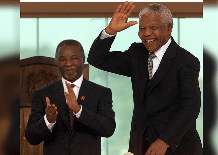 Nelson Mandela steps down