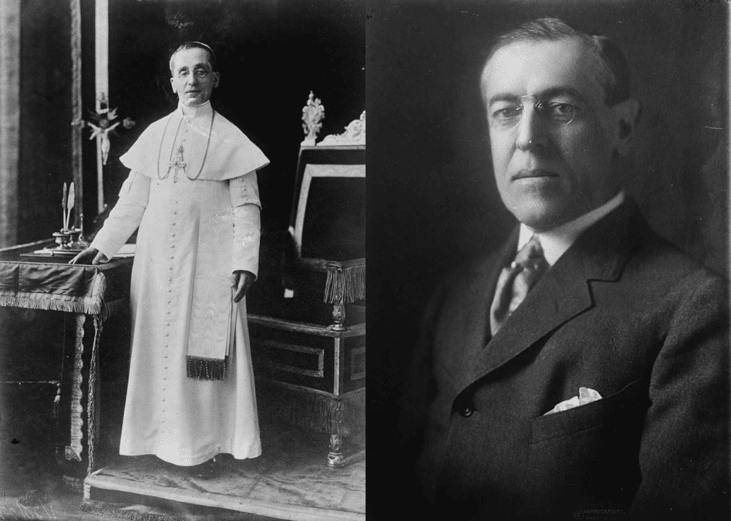1919: Woodrow Wilson and Pope Benedict XV