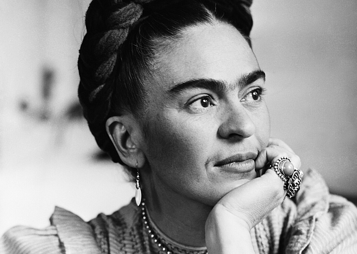 Portrait of Frida Kahlo.