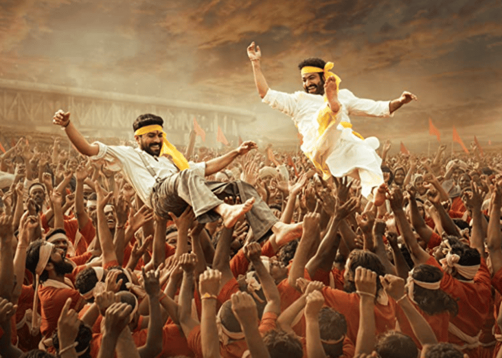 N.T. Rama Rao Jr. and Ram Charan Teja in ‘RRR’.