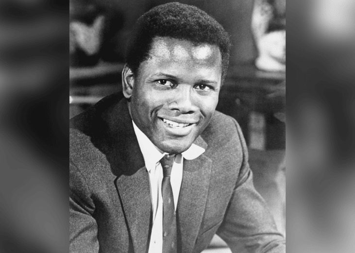 Sidney Poitier smiling.