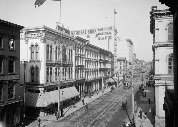 View of commercial buildings on Richmond Street