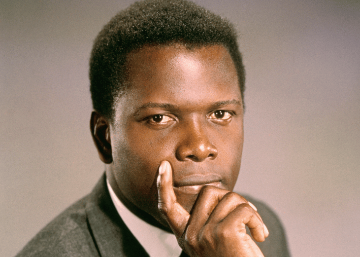 Portrait of Sidney Poitier.