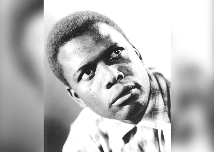 Portrait of Sidney Poitier.
