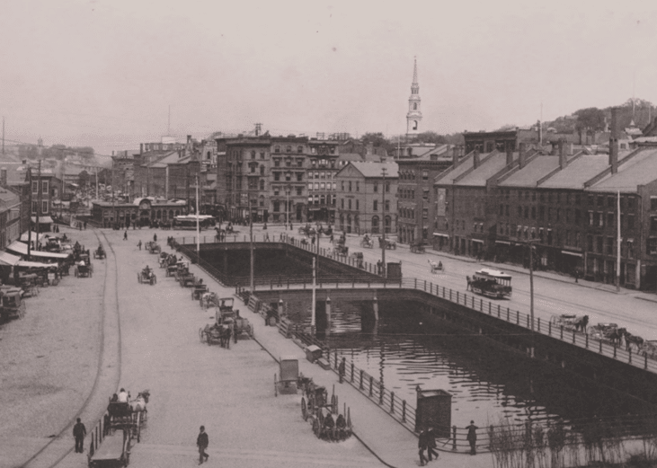 South Water and Dyer Streets in Providence, Rhode Island