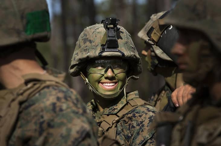 Occupations with the most women – Marines