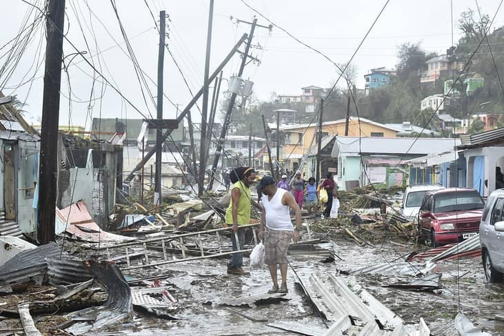 4. Be careful of downed trees, power lines, floodwater, and other debris
