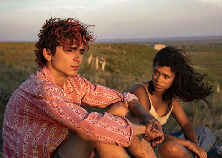 Timothée Chalamet and Taylor Russell in ‘Bones and All.'