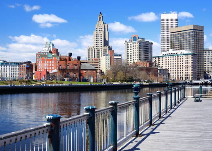 Providence Rhode Island cityscape