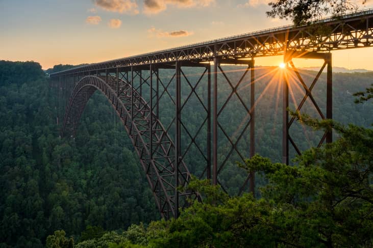 #45. New River Gorge Bridge, West Virginia