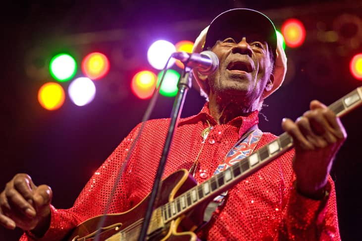 2017: Rock icon Chuck Berry passes away