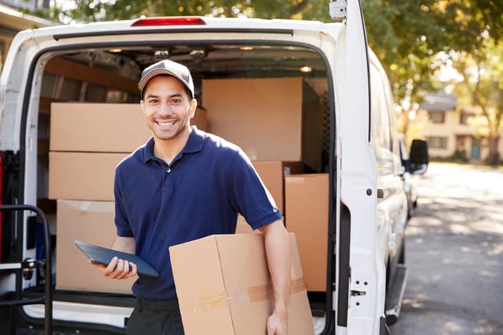 Delivery truck driver