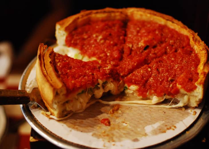 Chicago: Deep-dish pizza