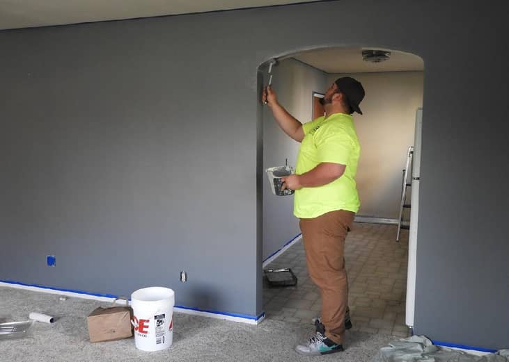 #3. Painting interior of home