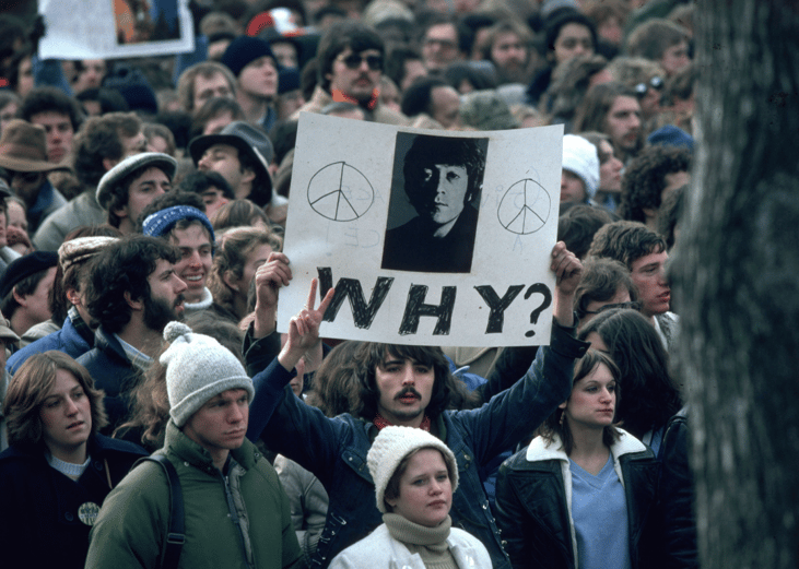 Lennon is murdered in New York City