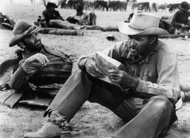 Henry Fonda And James Stewart In 'The Cheyenne Social Club'