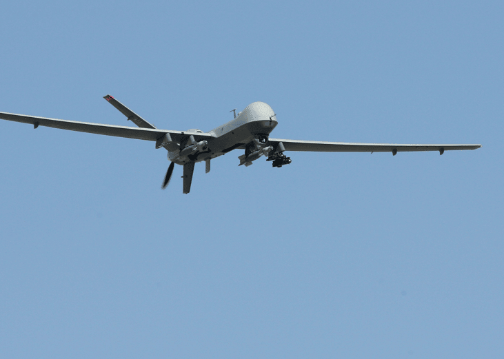 MQ-9 Reaper in flight on a training mission in 2007