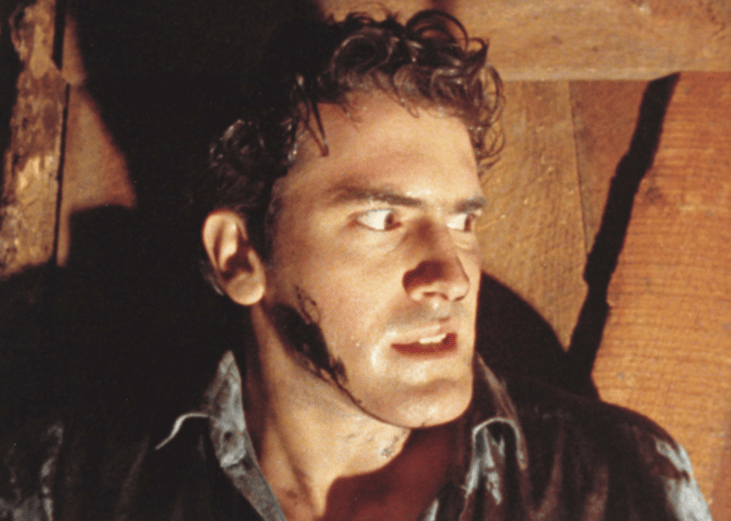 Bruce Campbell in "The Evil Dead."