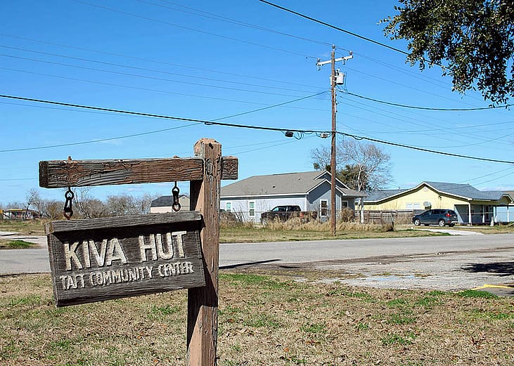 The Kiva Hut Community Center in Taft, Texas has been the town’s only early voting site for years. 