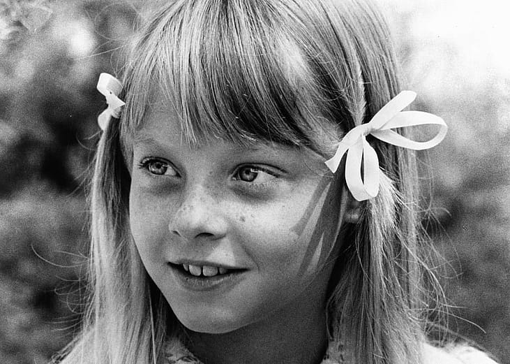 Jodie Foster in a scene from the 1973 film 'Tom Sawyer.'