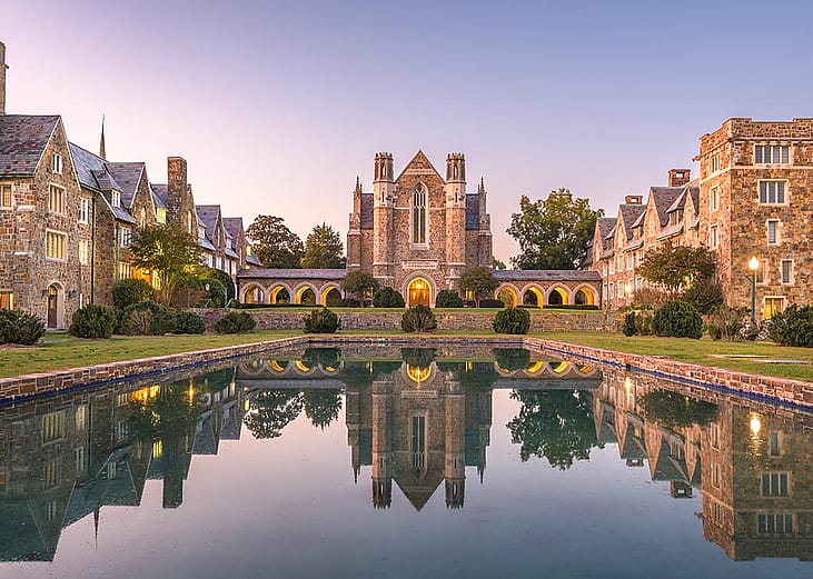 Berry College at twilight near Rome, Georgia. 
